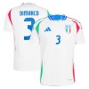 Officiële Voetbalshirt Italië DiMarco 3 Uit EK 2024 - Heren